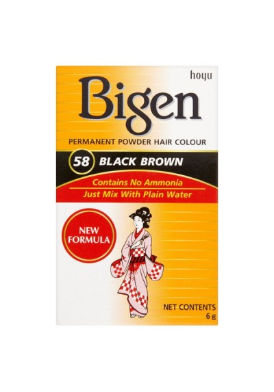 BIGEN HAIR COLOR BLACK BROWN 6GR.