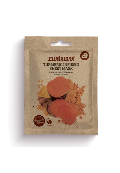 NATURA TURMERIC INFUSED SHEET MASK 22ML