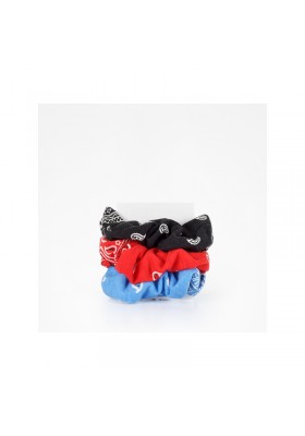 BIFULL COLETEROS COLORES HAIRBAND LACE COLORS PACK 3 UNIDS ROJO-NEGRO Y AZUL