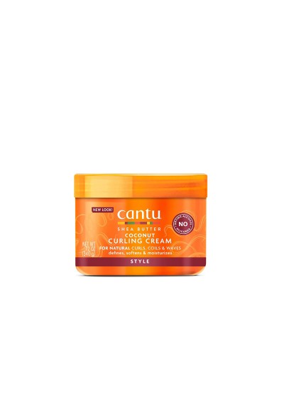 CANTU SHEA BUTTER FOR NATURAL HAIR COCONUT CURLING CREAM 340G